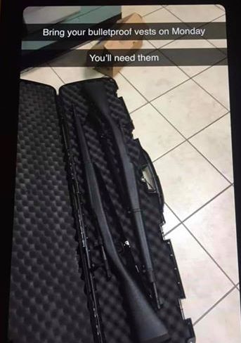 West high student arrested Saturday evening after making threats via Snapchat